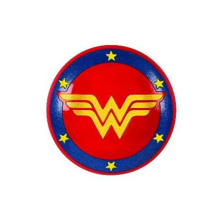 -ESCUDO WONDER WOMAN GLITTER INFANTIL