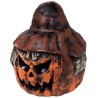 -CALABAZA ESPANTA PAJARO CON SOMBRERO Y OJOS