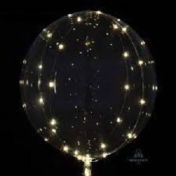 GLOBO LED CRISTAL BLANCO 45 CM