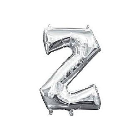 GLOBO LETRA "Z" 86 CM PLATA