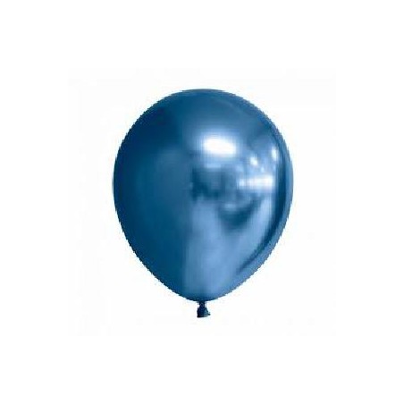 -GLOBO AZUL CROMADO 30 CM
