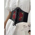 -CORSET NEGRO FLORES