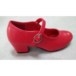 -ZAPATO FLAMENCO ROJO HEBILLA 29