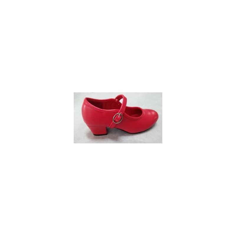 -ZAPATO FLAMENCO ROJO HEBILLA 29