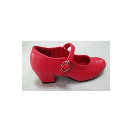 -ZAPATO FLAMENCO ROJO HEBILLA 29