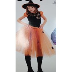 -DISFRAZ BRUJA CALABAZA 1-2 AÑOS
