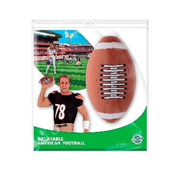-BALON DE FUTBOLL AMERICANO HINCHABLE 36 cm