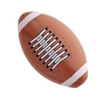 -BALON DE FUTBOLL AMERICANO HINCHABLE 36 cm