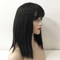 -PELUCA MORENA LISA CON FLEQUILLO