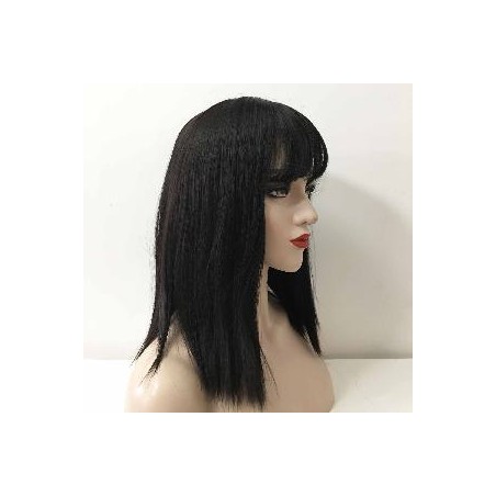 -PELUCA MORENA LISA CON FLEQUILLO