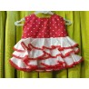 -VESTIDO BB FLAMENCO VOLANTES LUNAR 36 MESES