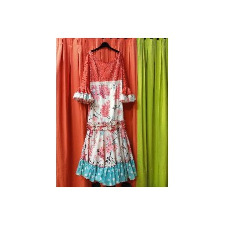 -VESTIDO ALMUDENA ROJO CANASTERO 44