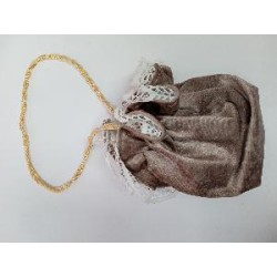 BOLSO EPOCA VISON PUNTILLA BLANCA