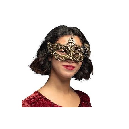 -MASCARA OCULAR STEAMPUNK ORO
