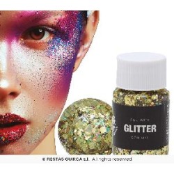 -GEL CON GLITTER ORO