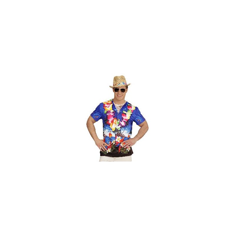 -DISFRAZ HAWAIANO CAMISETA XL