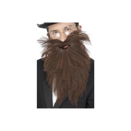 -BARBA LARGA Y BIGOTE MARRÓN