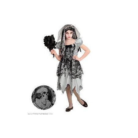 -DISFRAZ NOVIA FANTASMA 5-7 AÑOS