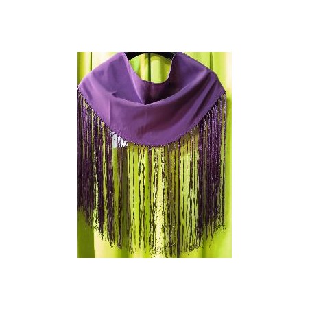 MANTONCILLO INFANTIL CRESPON BERENGENA