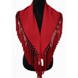 MANTONCILLO LISO CRESPON ROJO FLECO ROJO