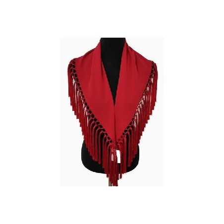 MANTONCILLO LISO CRESPON ROJO FLECO ROJO