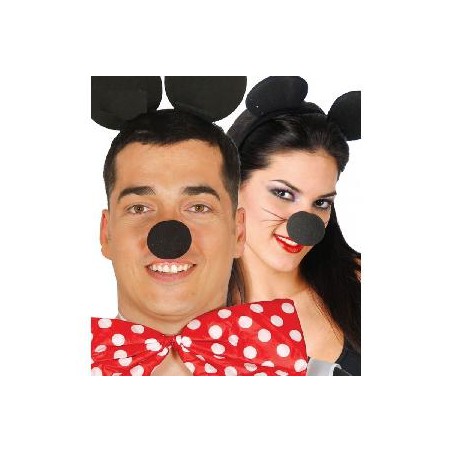 -NARIZ PAYASO ESPUMA NEGRA