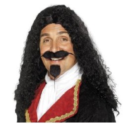 -PELUCA MOSQUETERO MELENA RIZADA