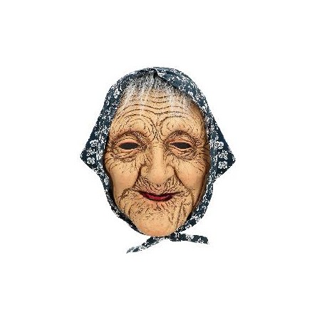 -MASCARA ANCIANA CON PAÑUELO