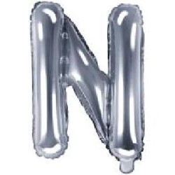 -GLOBO LETRA "N" PLATA-ORO