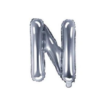 -GLOBO LETRA "N" PLATA-ORO