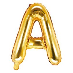 -GLOBO ORO FOIL LETRA "A"