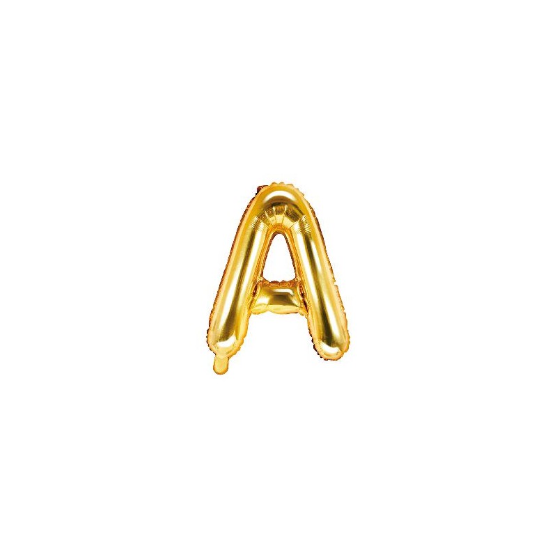 -GLOBO ORO FOIL LETRA "A"