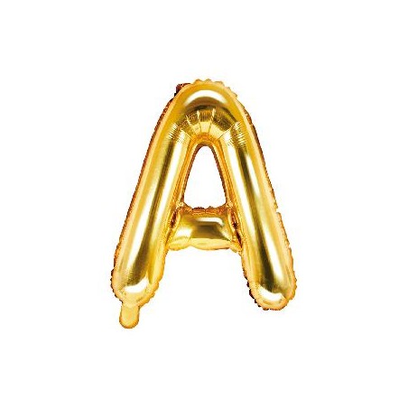 -GLOBO ORO FOIL LETRA "A"