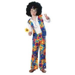 -DISFRAZ HIPPIE NIÑO 3-4