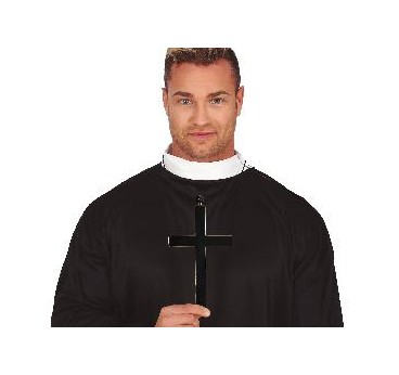 -CRUZ DE MADERA NEGRA 22CM.