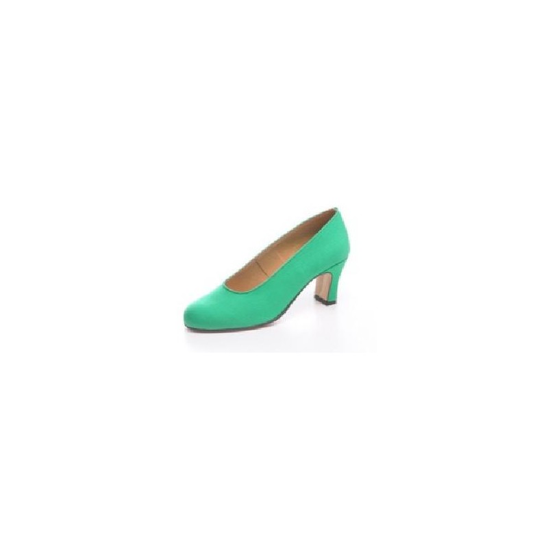 -ZAPATO FLAMENCO LONA VERDE ANDALUCIA 40