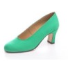 -ZAPATO FLAMENCO LONA VERDE ANDALUCIA 40