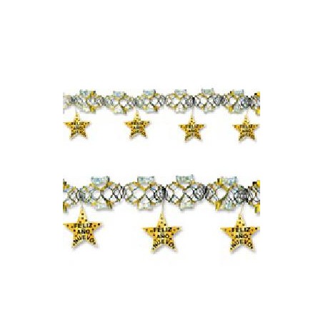 -GUIRNALDA FELIZ AÑO NUEVO DORADA