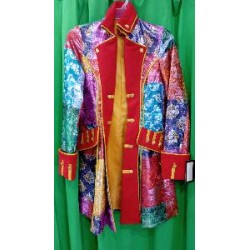 -CHAQUETA LARGA PATCHWORK MUJER M
