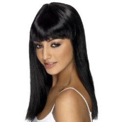 -PELUCA GLAMOUR NEGRA