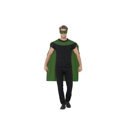 -CAPA VERDE CON ANTIFAZ ADULTO