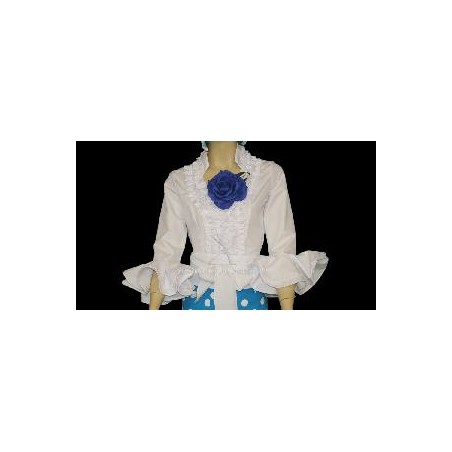 CAMISA FLAMENCA BLANCA T-44