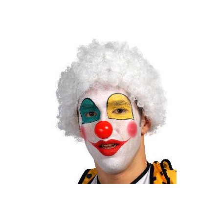 -PELUCA BLANCA PAYASO RIZOS