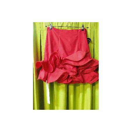 -FALDA FLAMENCO ROJA CORTA 44