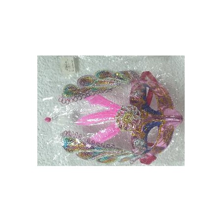 MASCARA EN TELA CON BISUTERIA