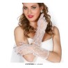 -GUANTES CALADOS BLANCOS 36 CMS.