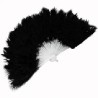 -ABANICO PLUMAS NEGRO