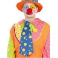 -CORBATA AZUL PAYASO LUNAR NARANJA 45 CM