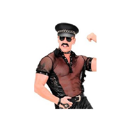 -CAMISETA ROCK DE CUERO M