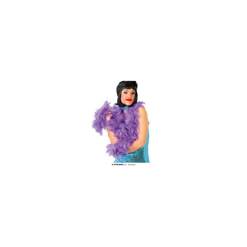 -BOA PLUMA LILA 180CM